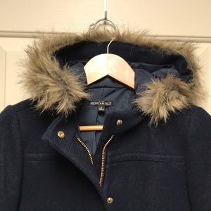 J. Crew Factory Vail Parka (Navy color)